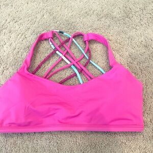 Lululemon pink sports bra size 8